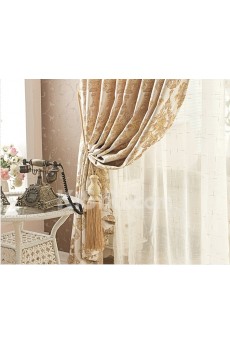 Floral Energy Saving Made to Measure Curtain (Two Panels)