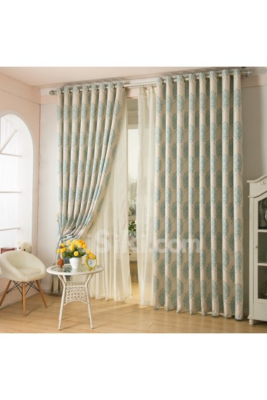 Floral Energy Saving Made to Measure Curtain (Two Panels)