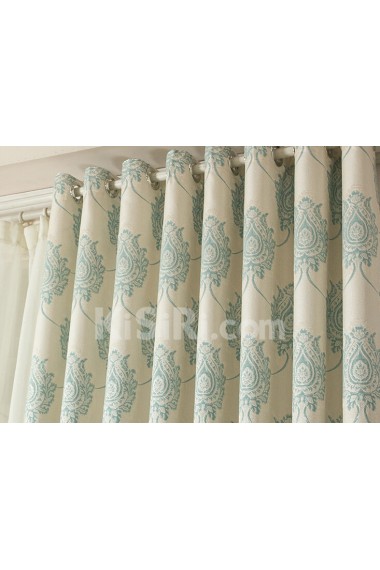 Floral Energy Saving Made to Measure Curtain (Two Panels)