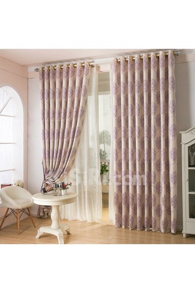 Floral Energy Saving Made to Measure Curtain (Two Panels)