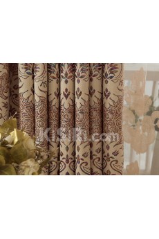 Floral Energy Saving Made to Measure Curtain (Two Panels)