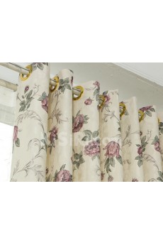 Floral Energy Saving Made to Measure Curtain (Two Panels)