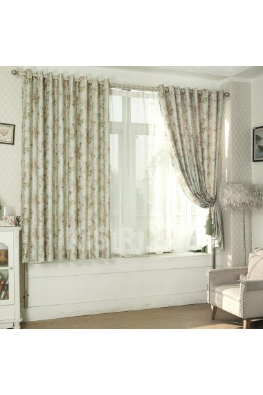 Floral Energy Saving Made to Measure Curtain (Two Panels)