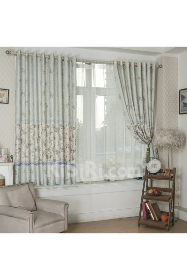 Floral Energy Saving Made to Measure Curtain (Two Panels)