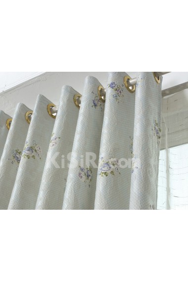 Floral Energy Saving Made to Measure Curtain (Two Panels)