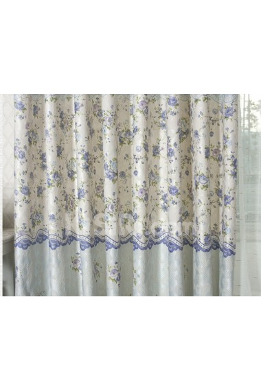 Floral Energy Saving Made to Measure Curtain (Two Panels)