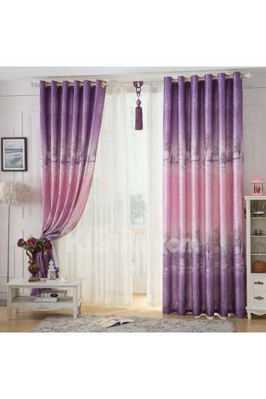 Floral Energy Saving Made to Measure Curtain (Two Panels)