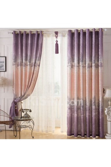 Floral Energy Saving Made to Measure Curtain (Two Panels)