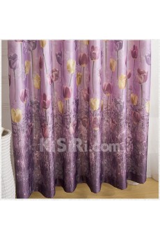 Floral Energy Saving Made to Measure Curtain (Two Panels)