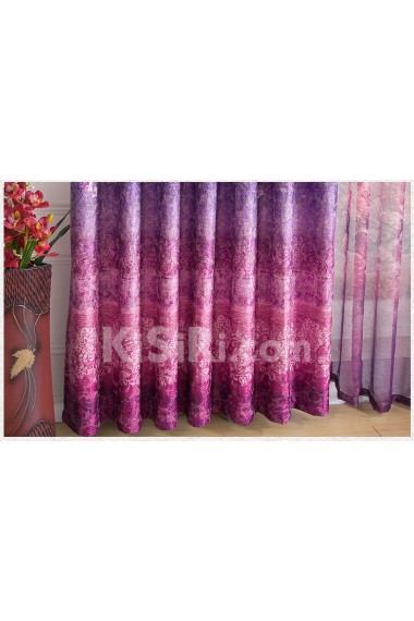 Floral Energy Saving Made to Measure Curtain (Two Panels)