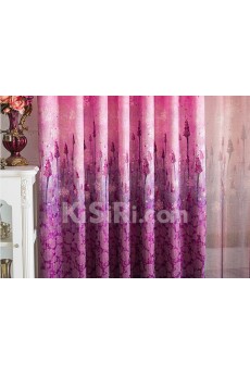 Floral Energy Saving Made to Measure Curtain (Two Panels)