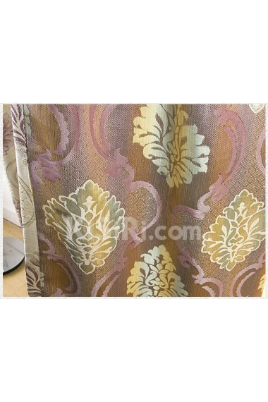 Floral Energy Saving Made to Measure Curtain (Two Panels)