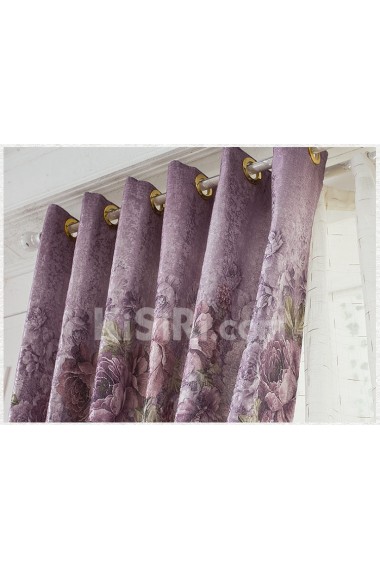 Floral Energy Saving Made to Measure Curtain (Two Panels)