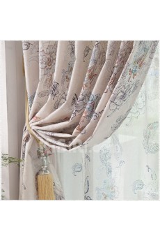 Floral Energy Saving Made to Measure Curtain (Two Panels)