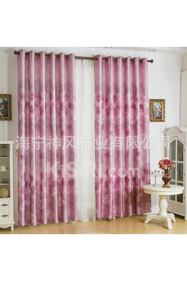 Floral Energy Saving Made to Measure Curtain (Two Panels)