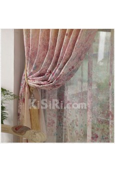 Floral Energy Saving Made to Measure Curtain (Two Panels)