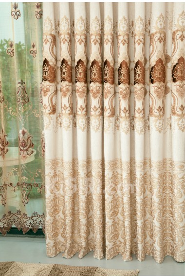 Floral Energy Saving Made to Measure Curtain (Two Panels)