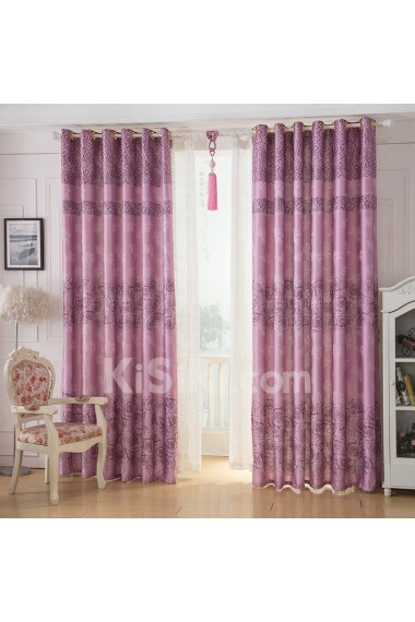 Floral Energy Saving Made to Measure Curtain (Two Panels)