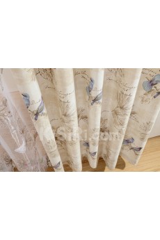 Floral Energy Saving Made to Measure Curtain (Two Panels)