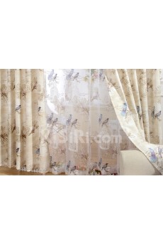 Floral Energy Saving Made to Measure Curtain (Two Panels)