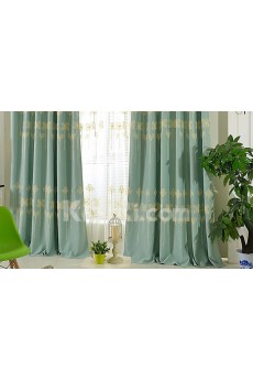 Floral Energy Saving Made to Measure Curtain (Two Panels)