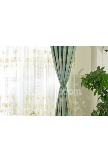 Floral Energy Saving Made to Measure Curtain (Two Panels)