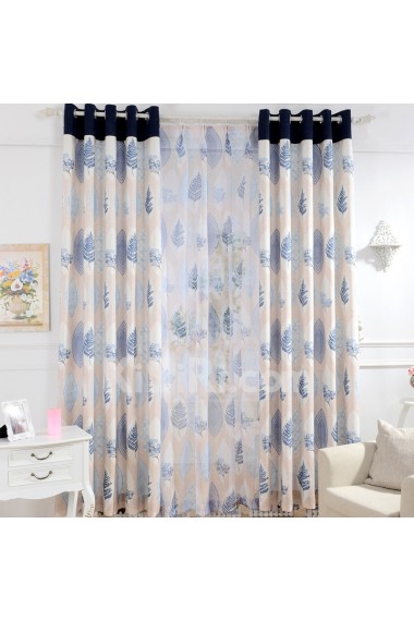 Floral Energy Saving Made to Measure Curtain (Two Panels)