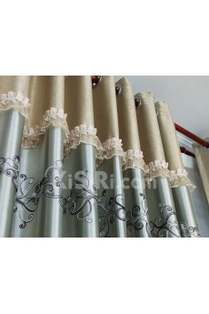 Floral Energy Saving Made to Measure Curtain (Two Panels)