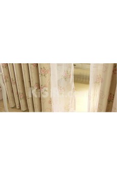 Floral Energy Saving Made to Measure Curtain (Two Panels)