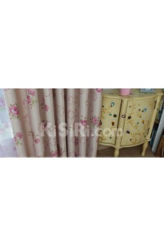 Floral Energy Saving Made to Measure Curtain (Two Panels)