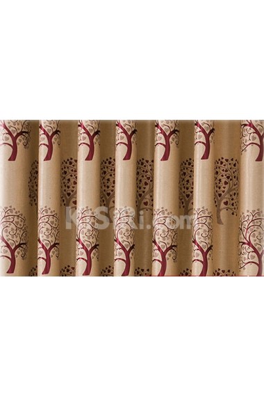 Floral Energy Saving Made to Measure Curtain (Two Panels)