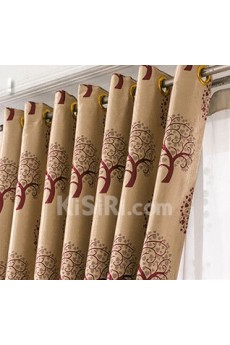 Floral Energy Saving Made to Measure Curtain (Two Panels)