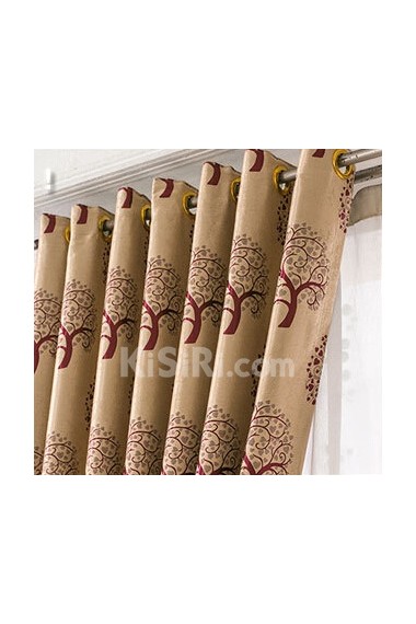 Floral Energy Saving Made to Measure Curtain (Two Panels)