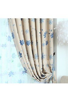 Floral Energy Saving Made to Measure Curtain (Two Panels)