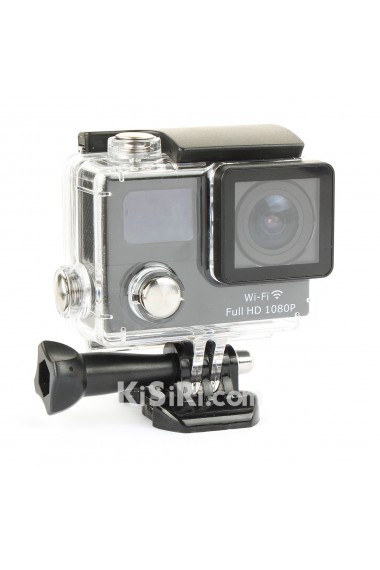 Multi-Language 1080P WiFi Full HD Action Camera Waterproof 30m 2.0" Screen +0.95" OLED Status Screen