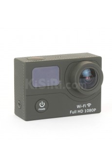 Multi-Language 1080P WiFi Full HD Action Camera Waterproof 30m 2.0" Screen +0.95" OLED Status Screen