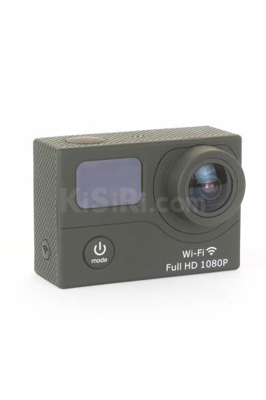 Multi-Language 1080P WiFi Full HD Action Camera Waterproof 30m 2.0" Screen +0.95" OLED Status Screen