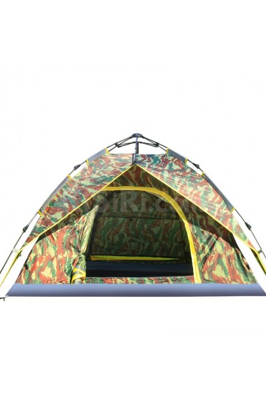 Outdoor 3-4 Person Auto Camping Tent with Double Structure