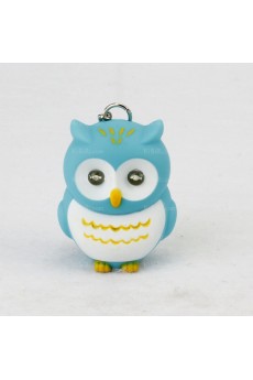 His and Hers Elegant Plastic Owl Keychain (A Pair)(Random Color)