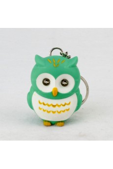 His and Hers Elegant Plastic Owl Keychain (A Pair)(Random Color)