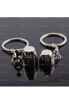 Couples Personalized Small Pendant Zinc Alloy Cup Keychain (A Pair)