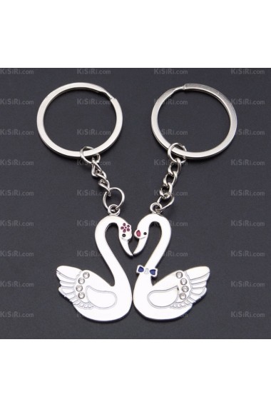 Couples Fashion Zinc Alloy Swan Keychain (A Pair)