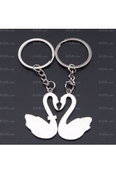 Couples Fashion Zinc Alloy Swan Keychain (A Pair)