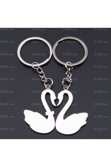 Couples Fashion Zinc Alloy Swan Keychain (A Pair)