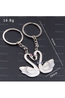 Couples Fashion Zinc Alloy Swan Keychain (A Pair)