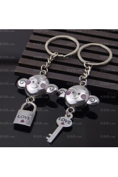 Couples Elegant Zinc Alloy Monkey Keychain (A Pair)