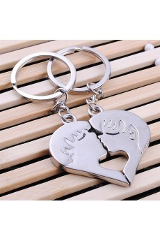 Fashion Small Pendant Zinc Alloy Eiffel Tower Keychain (A Pair)