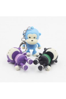 Personalized Small Pendant Little Monkey Keychain (A Pair)(Random Color)