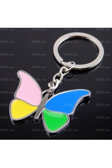 Personalized Zinc Alloy Butterfly Keychain (A Pair)(Same Style)