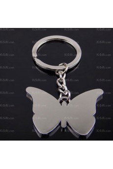 Personalized Zinc Alloy Butterfly Keychain (A Pair)(Same Style)